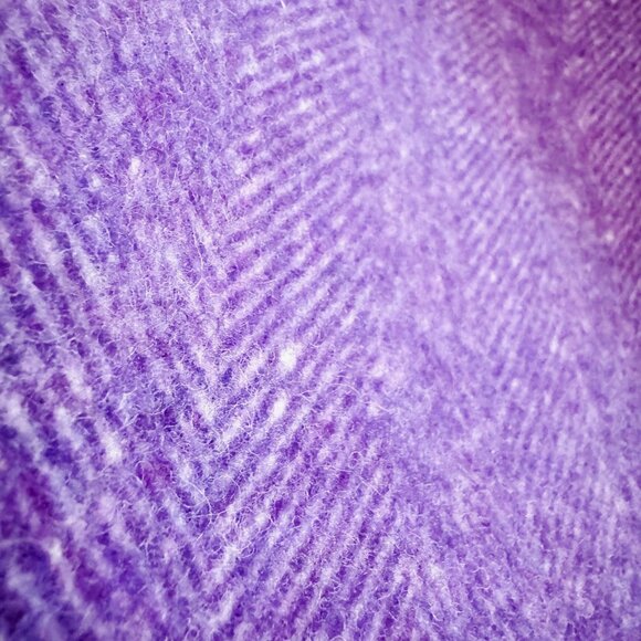 Max Mara Weekend Purple Lavender herringbone Print Pencil Skirt 10 - Picture 4 of 6